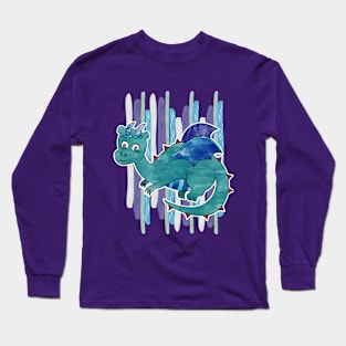 Watercolor Dragon Long Sleeve T-Shirt